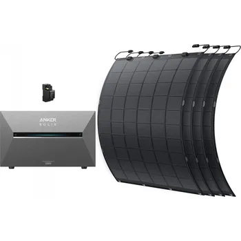 Powerbanka ANKER Solární powerbanka KIT Anker SOLIX 3 E2700 Pro+4xFS20+A17X7311 ŠEDÁ