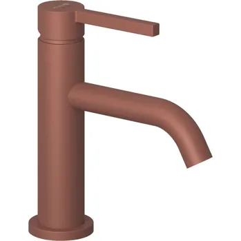 Vodovodní baterie Kludi Nova Fonte - Umyvadlová baterie s výpustí Push-Open, matná cihlová 20266O515