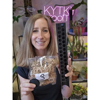 Mechová opora exclusive černá S 30 cm s mechem a zip páskou