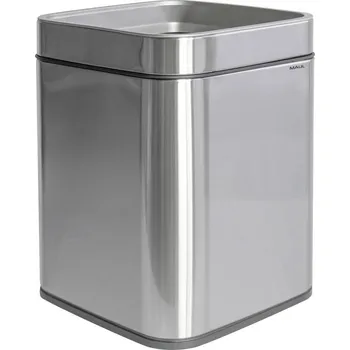 Odpadkový koš Maul neu 9501594 odpadkový koš, 15 l, nerezová ocel, (š x v x h) 253 x 334 x 253 mm, černá, stříbrná, 1 ks