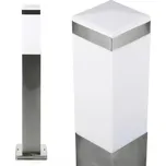 Interlook LLF-65CM | Stojací zahradní lampa, čtvercový sloupek pro žárovku E27 Napájení 230V, nerez nerezová ocel, 65 cm