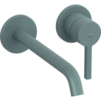 Vodovodní baterie Kludi Nova Fonte - Umyvadlová baterie pod omítku, 2-otvorová instalace, matná petrolejová 20245O315