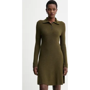 Dámské šaty Šaty s příměsí vlny Marc O'Polo 5000006940 zelená 91X, vel. M