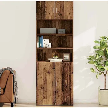 Komoda vidaXL Nástěnná skříňka Staré dřevo 80 x 42.5 x 40 cm Kompozitní dřevo [879653]