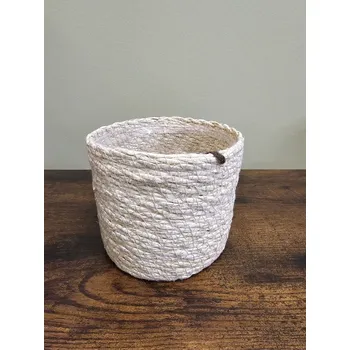 Koš mořská tráva bělený rovný S 11x13 cm