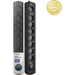 Qoltec 50114 Prodlužovací kabel Qoltec | 8 zásuvek | 1,8 m | Černá | Rychlé přepínání (Přepěťové ochrany Qoltec nabízejí spolehlivé a bezpečné použití doma, v kanceláři a kdekoli, kde potřebujete rozšířit možnosti přístupu k napájení.)