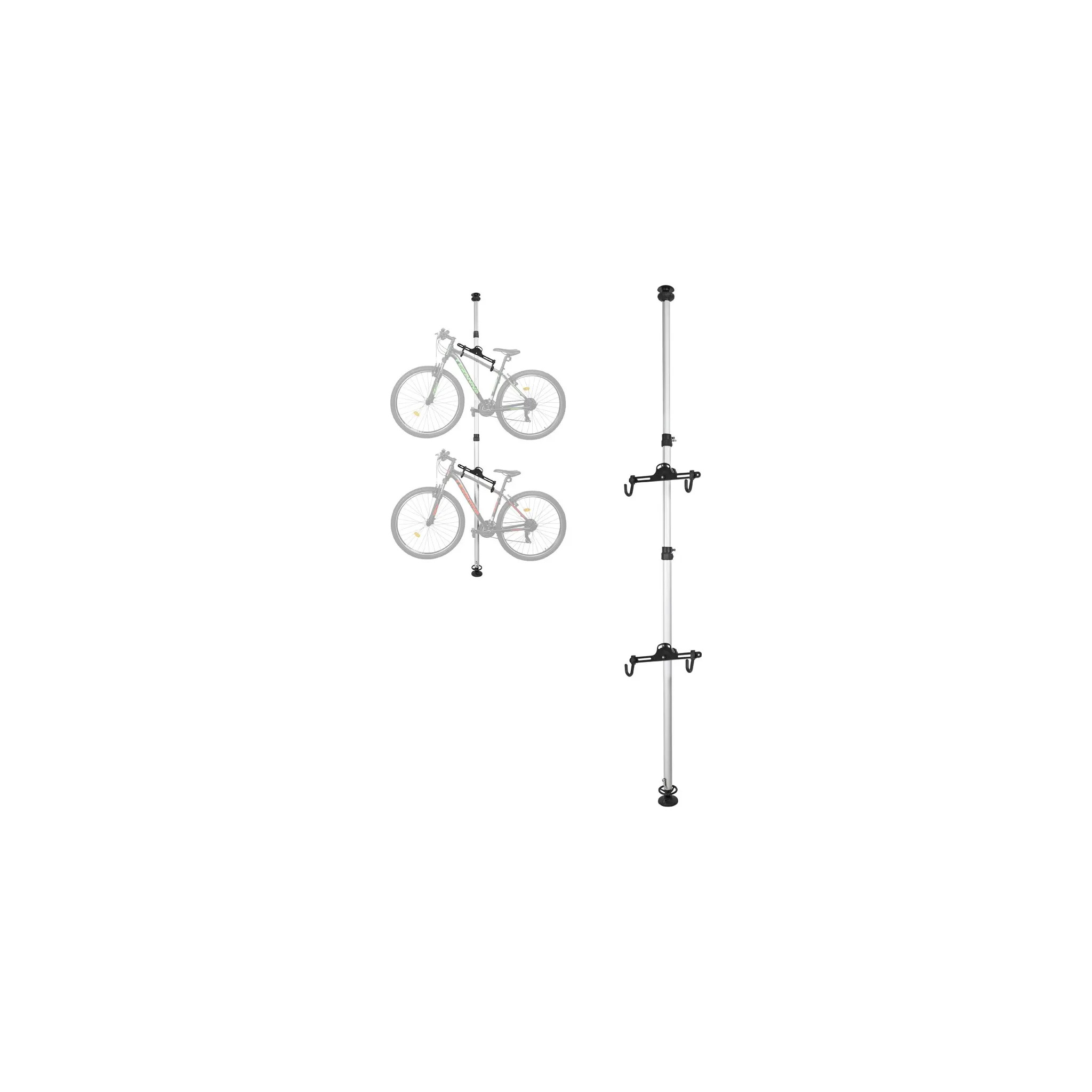 Fotografie 1 - Držák na kolo inSPORTline Bikespire II 27823 stříbrný/černý