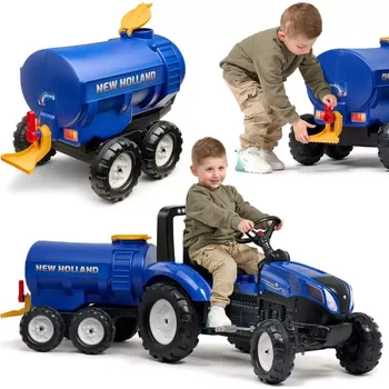 Falk přívěs cisterna s kohoutkem NEW HOLLAND – modrá