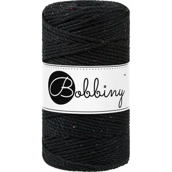 Příze Bobbiny 3PLY Macramé Rope 3 mm 100 m Midnight Dust Šňůra