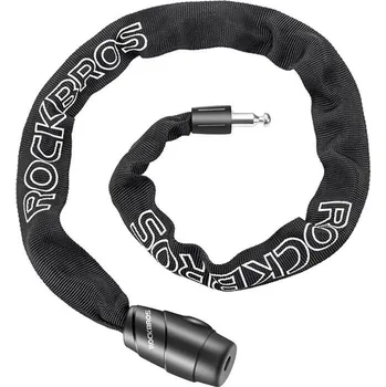 Zámek na kolo ROCKBROS Zámek na kolo s řetězem ČERNÁ