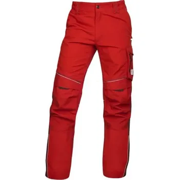 montérky ARDON Kalhoty do pasu ARDON®URBAN+ červeno-černé, Barva červená, Velikost 48