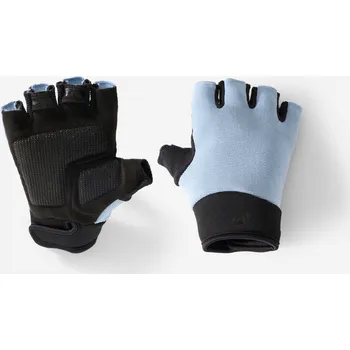 Sportovní chránič BTWIN Dětské cyklistické rukavice 500 8–12 let 8 LET MODRÁ|ŠEDÁ