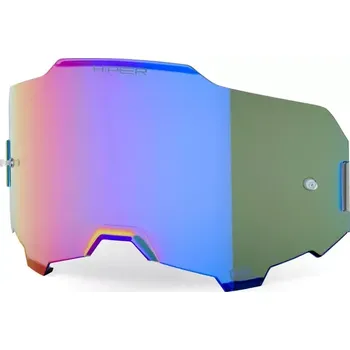 Motocyklové brýle Náhradní sklo pro motokrosové brýle 100% ARMEGA / 100% ARMATIC HIPER 59055-10008 zrcadlové červeno/modré