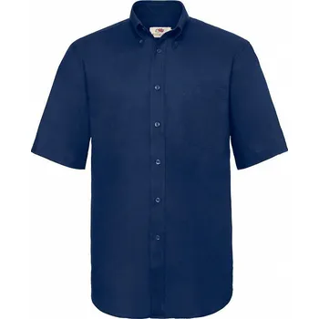 Pánská košile Fruit of the Loom Pánská košile Oxford krátký rukáv Fruit of the Loom, 70% bavlna, 30% polyester Barva: modrá námořní, Velikost: S F601