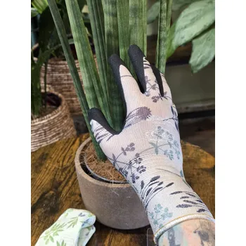 Zahradnické rukavice, motiv bylinky vel. 7/S