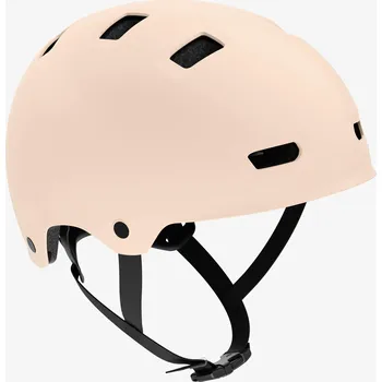 Cyklistická přilba BTWIN Dětská cyklistická helma Move 500 47–59 cm M/55–59cm BÉŽOVÁ