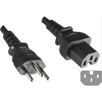 Síťový kabel MicroConnect Power Cord Swiss Typ J - C15 1.8m černá (PE160518)