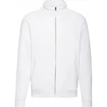 Fruit of the Loom Pánská mikina se zipem po celé délce 80% bavlna Barva: Bílá, Velikost: XL F457N