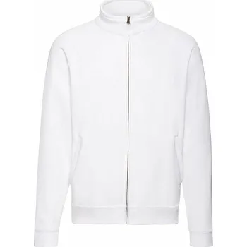 Pánská mikina Fruit of the Loom Pánská mikina se zipem po celé délce 80% bavlna Barva: Bílá, Velikost: XL F457N