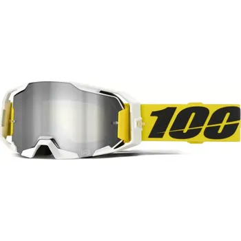 Motocyklové brýle Motokrosové / enduro brýle 100% ARMATIC VALERA zrcadlový stříbrný objektiv, 50060-10015 (motokrosové brýle, které nově definují pohodlí a vizuální čistotu)