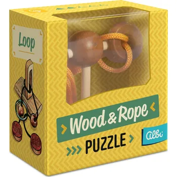 Hlavolam Wood & Rope puzzle - Loop