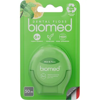 Zubní nit Biomed Expandující zubní nit máta a yuzu 50 m