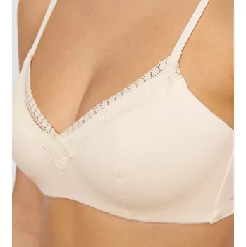 Podprsenka sloggi GO Ribbed R P - WHITE - SLOGGI WHITE - SLOGGI L