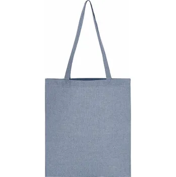SG Accessories - BAGS (Ex JASSZ Bags) Taška s dlouhými uchy ze směsi recyklovaných materiálů 38 x 42 cm Barva: modrá melír