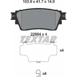 Sada brzdových destiček, vždy 4 kusy v sadě TEXTAR 2286401