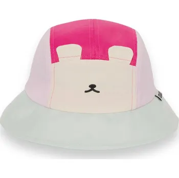 Kojenecká čepice KiETLA Klobouček s UV ochranou Bear Raspberry FUN OURS‘ON 51-53 cm