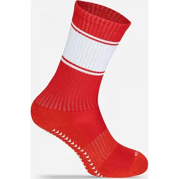 MR. SOCKS Prodyšné sportovní ponožky s odvětráním chodidla a protiskluzem Barva: červená - bílá, Velikost: 37/41 MRS5009