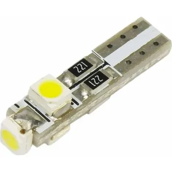 Auto-moto Interlook Auto LED žárovka W2W W1,2W T5 R5 3 SMD 1210 Bílý zimny