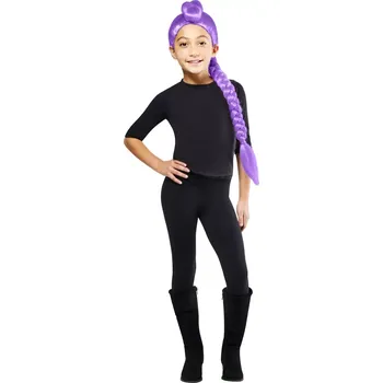 Karnevalová paruka Fialová copánková paruka Rumi pro K‑pop cosplay