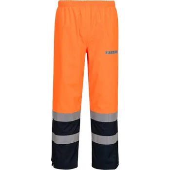 PORTWEST Kalhoty FR410 Bizflame Rain+ Hi-Vis Light Arc do pasu, reflexní POR-FR410ONRS S Oranžová/navy