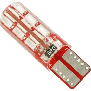 Žárovka Interlook Auto LED žárovka W5W T10 24 SMD 3014 CAN BUS Silikon Pomarańczowy