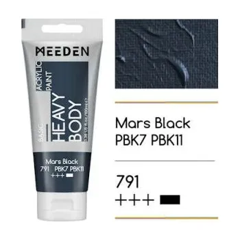 Vodová barva Akrylová barva Meeden 100ml – 791 Mars Black