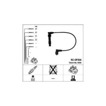 Zapalovací kabel Sada kabelů pro zapalování NGK RC-OP304