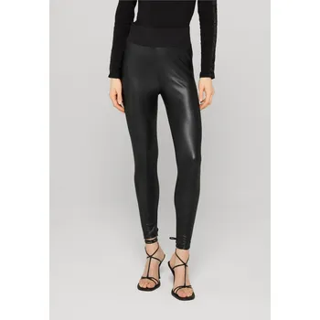 Dámské legíny Urban Classics Solidní legíny z imitace kůže s vysokým pasem Barva: Černá, Velikost: L