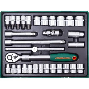 Gola sada Gola sada 1/2", 10 - 32 mm, 31 kusů v kazetě - JONNESWAY S04H4131SP