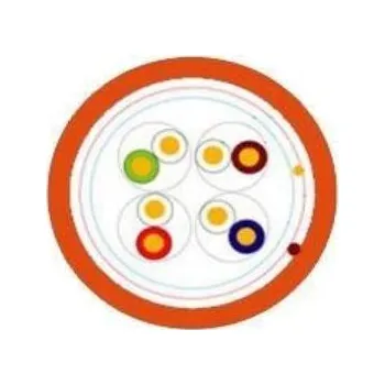 Síťový kabel PLANET Elite kabel FTP, drát, Cat 5e, 4p, LS0H, oranžový, balení 305m, B2ca-s1,d1,a1