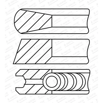 Motor automobilu Sada pístních kroužků GOETZE ENGINE 08-443400-00