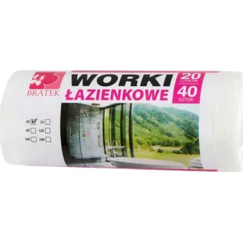 Pytle na odpadky BRATEK pytle na odpad 20 l, 40 ks