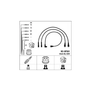 Zapalovací kabel Sada kabelů pro zapalování NGK RC-OP301 - OPEL