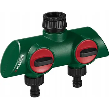 Zahradní hadice Parkside - obousměrný rozbočovač se závity 33,3 mm a 26,5 mm