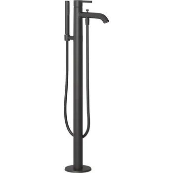 Vodovodní baterie Kludi Nova Fonte - Vanová baterie do podlahy, s příslušenstvím, matná černá 385903915