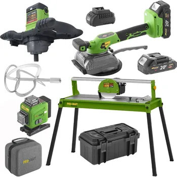 Vrtačka Procraft BUILDSET - sada pro práci s dlažbou a stavebními směsmi