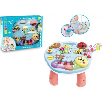 Hračka pro nejmenší Interaktivní vzdělávací stolek Zvířátka se světly a zvuky