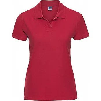Dámské tričko Dámská polokošile Russell Ultimate s rozparky 215 g/m Barva: červená klasická, Velikost: XXL