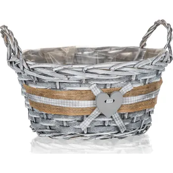 Nákupní košík košík GRIS kulatý 25x12cm s uchy proutěný 0 Kg MTA MAXMIX Sklad14 287432 ( MTA MAXMIX Sklad14 )