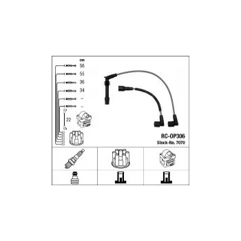Zapalovací kabel Sada kabelů pro zapalování NGK RC-OP306